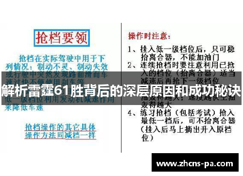 解析雷霆61胜背后的深层原因和成功秘诀