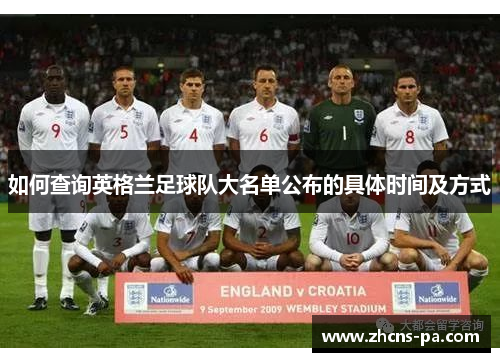 如何查询英格兰足球队大名单公布的具体时间及方式