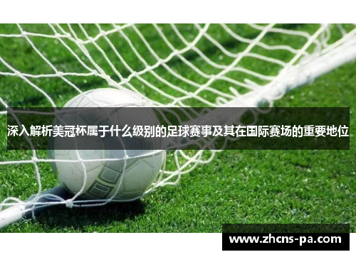 深入解析美冠杯属于什么级别的足球赛事及其在国际赛场的重要地位